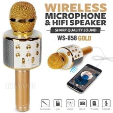Original / MIC Smule Karaoke Portable WS-858 / Bluetooth / Wireless Microphone / Speaker USB