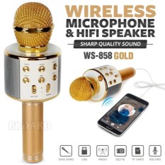 Original / MIC Smule Karaoke Portable WS-858 / Bluetooth / Wireless Microphone / Speaker USB