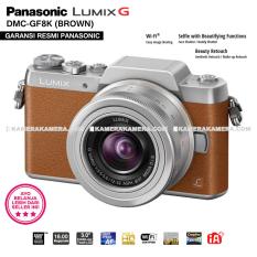 PANASONIC LUMIX DMC-GF8K (BROWN) with LUMIX G VARIO 12-32mm WiFi 16MP Built in Flash Full HD - Garansi Resmi Mirrorless Camera GF8