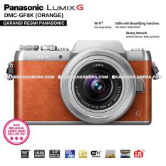 PANASONIC LUMIX DMC-GF8K (ORANGE) with LUMIX G VARIO 12-32mm WiFi 16MP Built in Flash Full HD - Garansi Resmi Mirrorless Camera GF8
