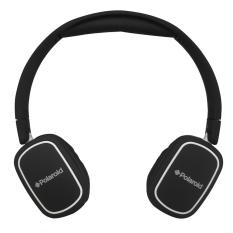 Polaroid headphone on ear fit with light weight, soft ear pad & fold flat for easy storage handsfree headset PRH003-WH