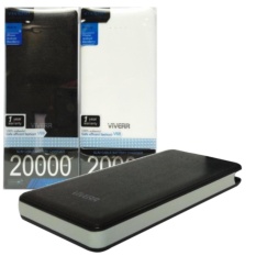Powerbank Viverr Universal 20.000mAh Model Slim Micro Usb For Samsung/Oppo/Htc/Xiaomi -putih hitam