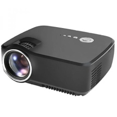 Proyektor. Syhonic 70SP HD LED Mini Proyektor Video. 1200 LumensMultimedia Home Cinema Video Game Teater Proyektor Support1080p HDMI USB SD AV VGA Input (Hitam) -Intl