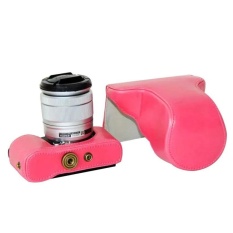 Protective High Quality PU Leather Camera Case Bag Cover forFujifilm XM1 XA1 XA2(Camera Not Included) Rose