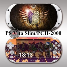 Protective Vinyl Sticker Skin Decal Cover for PlayStation Vita 2000/PS Vita Slim/PCH-2000 Attack on Titan - intl