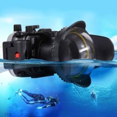 PULUZ Optik Fisheye Lens Shade Wide Angle Dome Port Lens untuk Perumahan Bawah Air (67mm Round Adaptor), 60 M Kedalaman Bawah Laut-Intl