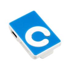 R-One MP3 Player TF Card Mini with Small Clip Ringan Kecil Jogging Sport - Biru