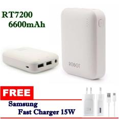 Robot PowerBank RT7200 6600mAh Dual USB Output Free samsung fast charger 15W