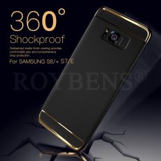 Roybens 3in1 Electroplate Hard Tahan Guncangan Tipis Penutup Case untuk Samsung Galaxy S8 Plus Hitam-Intl