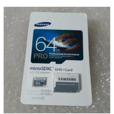 Samsung 64 Gb Uhs-I 90mbS Class 10 PRO PROFESIONAL With Sd Adapter