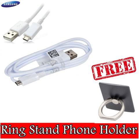 Samsung Cable Data Micro USB Non Pack + Ring Stand Phone Holder
