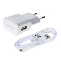 Samsung Charger Original 100% Samsung J1, S4, J5 , J7 , Galaxy Tab 3 / S4 / P3200 Adapter + Micro USB Cable - Putih