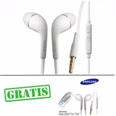 Samsung Handsfree Original Stereo S4/S5 Flat Kabel BUY 1 GET 1