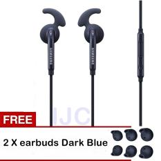 SAMSUNG Heapones In-Ear Fit EO-EG920 Original Haedset for Samsung Galaxy S5-S6-S7-Note4-Note5 Stereo Sports Earphone In-Ear Headset – Drak Blue