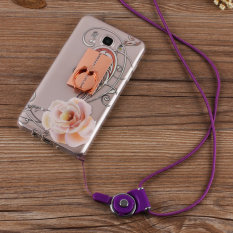 Samsung J7109/SM-J7108/J7 Soft Tali Gantungan Pelindung Sarung Gel Silika Casing HP