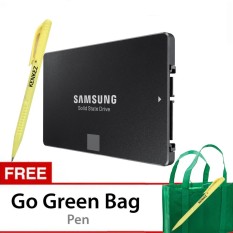 Samsung SSD 850 EVO 500GB 2.5-Inch SATA3 Powered by 3D V-NAND Technology - Gratis Go Green Bag + Pen