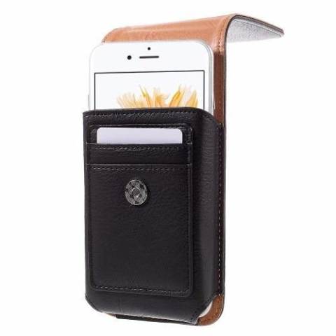 Sarung HP Pinggang Kulit dengan Penjepit Rotary Ukuran 5,5 Inch (16 x 8,5 cm) / Sarung HP Kulit / Dompet HP Pinggang / Dompet HP Kulit / Tas HP Pinggang / Tas HP Kulit / Tempat HP Pinggang / Tempat HP Kulit 1