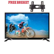 Sharp 32 inch LED HD USB TV - Hitam (Model LC-32LE180i) FREE BREKET