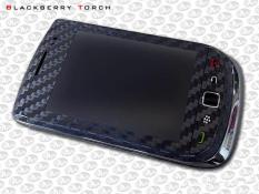 Skin Handphone Carbon Texture For Blackberry Torch