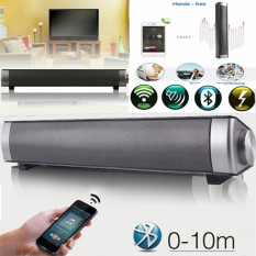 Pelangsing Magnetic Soundbar nirkabel LP-08 kotak Hi Fi Speaker Bluetooth Subwoofer dtemani Stereo Portable handsfree Speaker untuk PC TV hitam - International