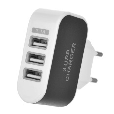 Smart Adaptor Charger 3 PORT USB - Hitam