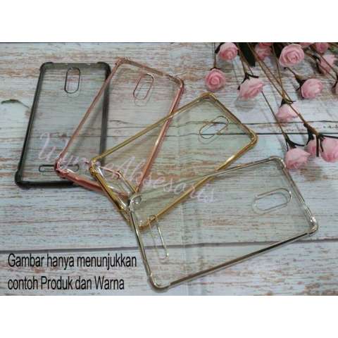 Soft Case Anti Crack List Chrome Oppo Neo 7 A33 Anti Crack Knock Shock