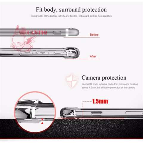 Softcase Anti Crack Oppo A57 / Case Anti Shock Oppo A57 /Silicon Anti Crack Oppo A57 / Back Case Anti Crack Oppo A57 - White Clear 3
