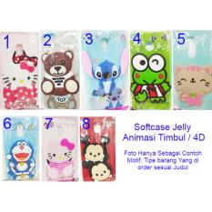 Softcase Jelly Karakter Timbul 4D For OPPO F3 KL