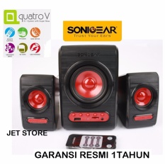 Sonicgear Quatro V Speaker 2.1 System with Super Bass - Merah