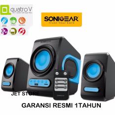 Sonicgear Quatro V Speaker 2.1 with Super Bass - Biru