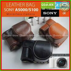 Sony Alpha A5000 / A5100 Leather Bag / Case / Tas Kamera Mirrorless
