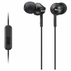 Sony Handsfree MDR EX15LP Handsfree / Headset / Earphones / Hedphones Audios HD Voice Black - SONY Original