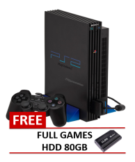 Sony Playstation Ps2 Fat Seri 5 + Hardisk 80 Gb + Multifungsi Optik + Full Games