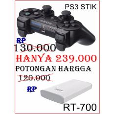 SONY stik ps3 wireless dualshock dan vivan robot powerbank rt7100 (potongan harga)