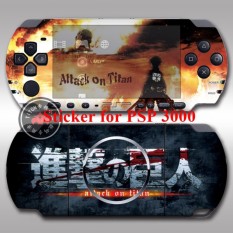 Sticker skin pain decal cover for PlayStation Portable PSP 3000 Handheld game console anime Attack on Titan - intl