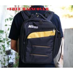 Tas Kamera DSLR Mirrorless SLR Ransel Medium Nikon Free Raincover kode E