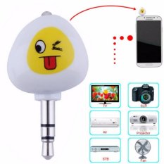Teiton Tasogo Infrared Smartphone Smart Remote Control 3.5mm for TV DVD AC Projektor IR Infra Red Plug Remot Pintar Eksternal Praktis Gadget Handphone Aksesoris Televisi Compatibility with Android iOS Desain Mini Unik Lucu Small Kecil - Putih