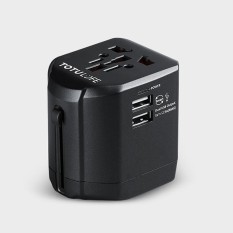 TOTUDESIGN 2.5A Total Output Universal Adapter Dual USB Ports Travel Charger with LED Indicator, Global Plug, For iPad, Laptop, iPhone, Samsung, HTC, Huawei, Xiaomi, and Other Smart Phones, Rechargeable Devices - intl