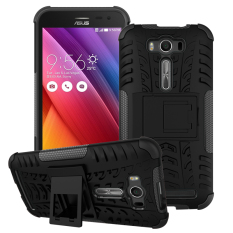 TPU Protective Case with Kickstand for Asus Zenfone 2 Laser ZE500KG ZE500KL - Black