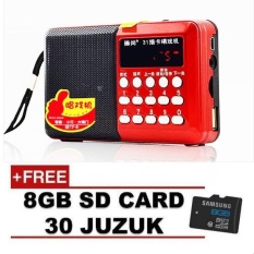 TV, Audio/Video, Gaming Wearables Radio Cd Pemain Hot Sell Radio dengan Al Quran 30 Juzuk Isi Ulang USB dan Gratis MicroSD 8 GB Slot Mini Digital Mp3 Player FM-Intl