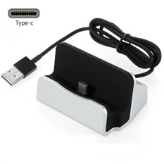 Type C Charger Dock Station, Freal USB Desktop Charging Dock Station Cradle for OnePlus 5, Microsoft Lumia 950 XL, Samsung Galaxy S8, LG G5, HTC 10, Google Pixel, BLU Vivo 5(Silver) - intl