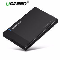 UGREEN Enclosure Harddisk Eksternal USB 3.0 dari Harddisk Eksternal SATA untuk 2.5 Inch HDD dan SSD Hingga 6TB, Mendukung UASP Warna Hitam