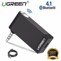UGREEN Bluetooth Receiver 3.5mm Aux Bluetooth 4.1 Receiver Audio Music Car Receiver Bluetooth Car Speaker, with Microphone For PC Speakers, Car&Home Stereo Sound System And A/V receivers