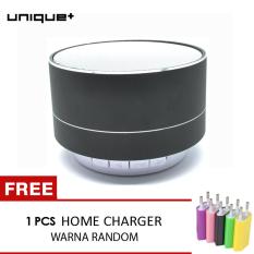 Unique Bluetooth Speaker Portable Metal Body Dengan FM Radio Microphone + Support Micro SD A10 FREE CHARGER USB RANDOM COLOR