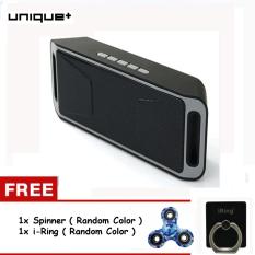 Unique Bluetooth Speaker Wireless Portable Stereo Support Micro SD USB FM Radio S208 FREE SPINNER PATTERN + i-RING RANDOM COLOR