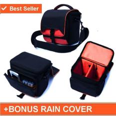 Universal Tas Kamera untuk Canon Nikon Sony Fujifilm DSLR Mirrorless kode K T + Gratis Rain Cover
