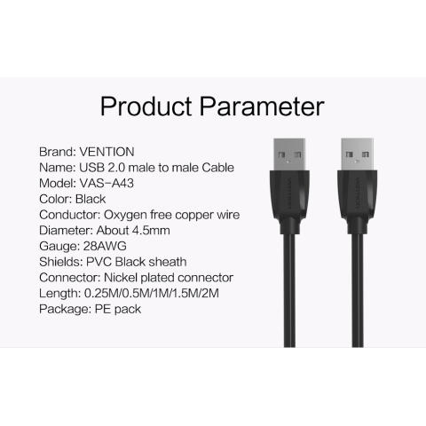EXTENSION CABLE 5meter with BOOSTER Source Home Vention VAS A43 B025 0 25 M Kabel Data