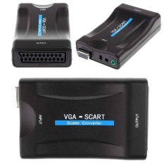 VGA KE SCART NOTEBOOK TV DECODER DVD Eksternal Monitor Adaptor Adaptor Kabel-Intl