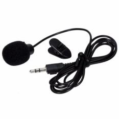 Rimas Alat Perekam Suara Mic Mikrofon Klip Penjepit Jepit Untuk HP Android/Komputer PC Jack 3.5 mm - Hitam Microphone Gadget Hp Smartphone Laptop PC Suara Jernih Mic Internal Merekam Suara