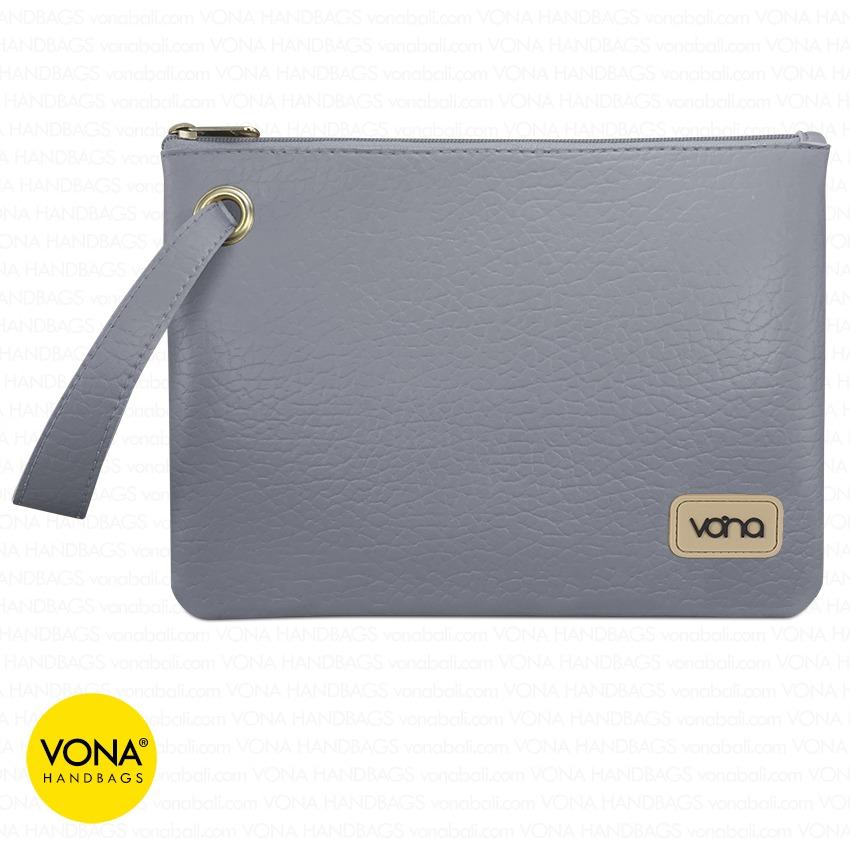 VONA Angel - Tas Clutch Wanita Remaja Cewek Kecil Mini Cantik Dompet Pouch HP Branded Original Murah Tali Lebar Korean Style Fashion Bali Indonesia Kulit Sintetis PU Faux Leather Women Girl Hand Bag Handbag Wristlet Best Seller New Arrival Baru Terlaris